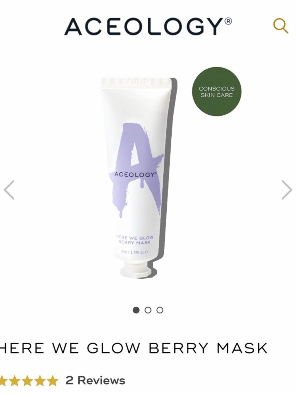 Here We Glow Berry Mask — By Aceology
